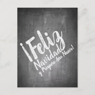 Cartes Pour Fêtes Annuelles Saludos De Navidad en La Pizarra