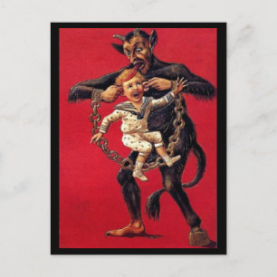 Cartes Pour Fêtes Annuelles Salut, Krampus Postcard
