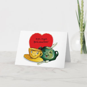 Cartes Pour Fêtes Annuelles Salut Ya Sugar, tu es un Plat !