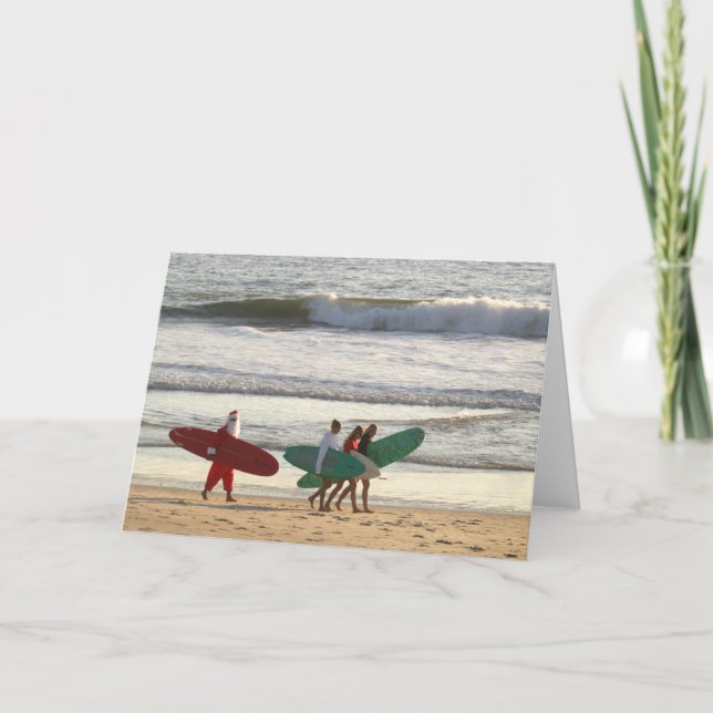 Cartes Pour Fêtes Annuelles Salutation à l'intérieur de Père Noël et des (Devant)