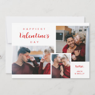Cartes Pour Fêtes Annuelles Salutation classique de Saint-Valentin avec photo