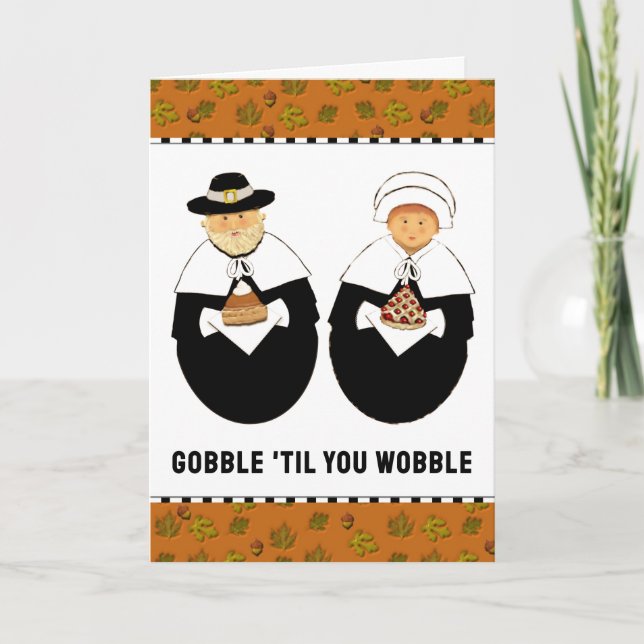 Cartes Pour Fêtes Annuelles Salutation d'action de grâces (Devant)