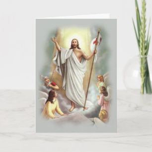 Cartes Pour Fêtes Annuelles Salutation de dimanche de résurrection de Pâques