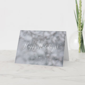 Cartes Pour Fêtes Annuelles Salutation de Milou de flocons de neige d'hiver de
