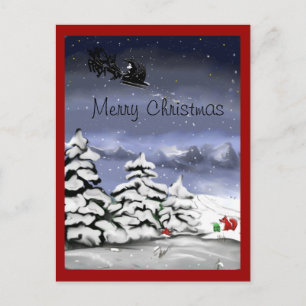 Cartes Pour Fêtes Annuelles Salutation de Noël, cadeau pour le renard