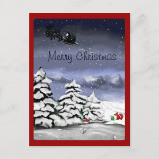 Cartes Pour Fêtes Annuelles Salutation de Noël, cadeau pour le renard