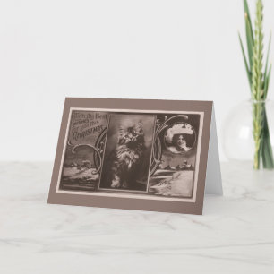 Cartes Pour Fêtes Annuelles Salutation de Noël de chat d'actrice célèbre