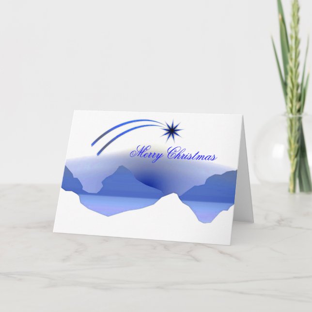 Cartes Pour Fêtes Annuelles Salutation de Noël de l'étoile de Bethléem (Devant)
