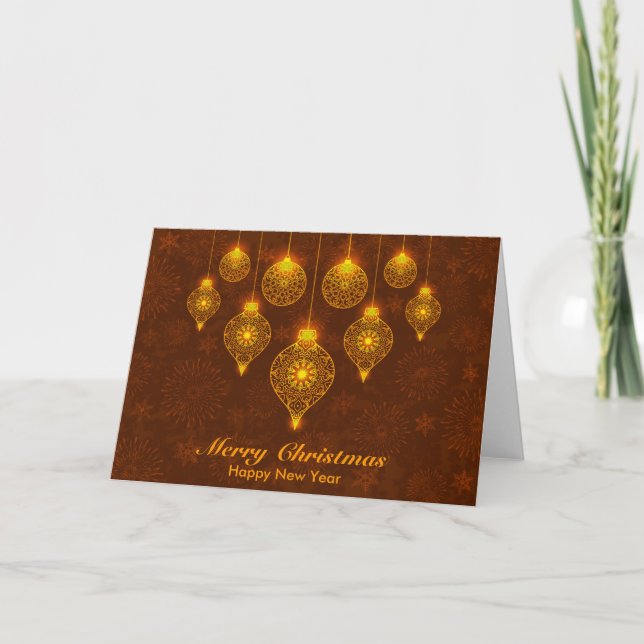 Cartes Pour Fêtes Annuelles Salutation de Noël décorative (Devant)