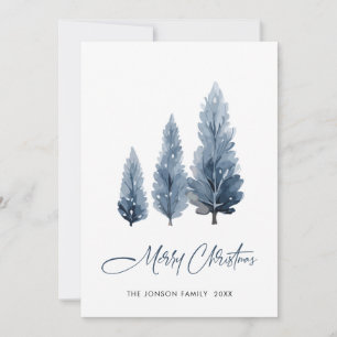 Cartes Pour Fêtes Annuelles Salutation de Noël minimaliste pour le pin de Bohê