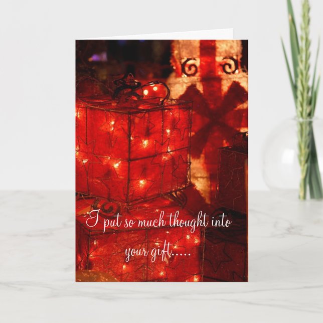 Cartes Pour Fêtes Annuelles Salutation de Noël mouvementée (Devant)