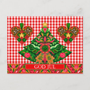 Cartes Pour Fêtes Annuelles Salutation de Noël scandinave avec texte personnal