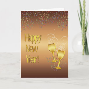 Cartes Pour Fêtes Annuelles Salutation de nouvelle année