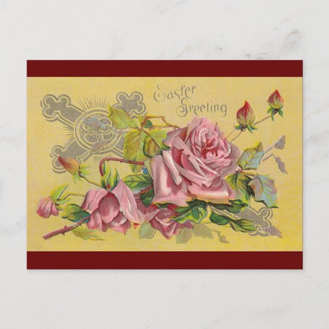 Cartes Pour Fêtes Annuelles Salutation de Pâques (Devant)