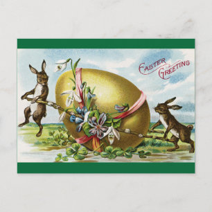 Cartes Pour Fêtes Annuelles Salutation de Pâques vintage