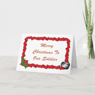 Cartes Pour Fêtes Annuelles Salutation de vacances du soldat