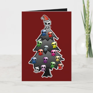 Cartes Pour Fêtes Annuelles Salutation de vacances sombres et gothiques