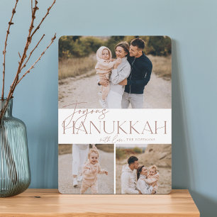 Cartes Pour Fêtes Annuelles Salutation festive   3 Photo Joyous Hanoukka