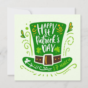 Cartes Pour Fêtes Annuelles Salutation Joyeuse du Leprechaun