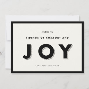 Cartes Pour Fêtes Annuelles Salutation moderne pour les fêtes de la joie