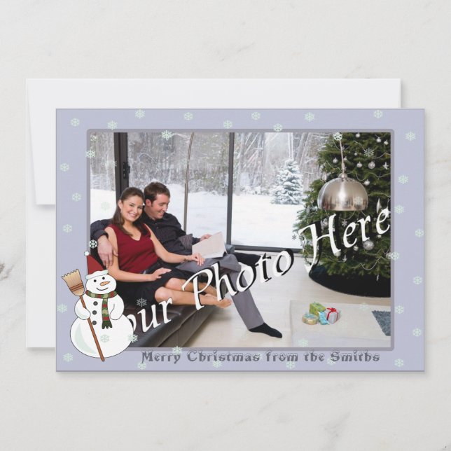 Cartes Pour Fêtes Annuelles Salutation Noël Snowman (Devant)