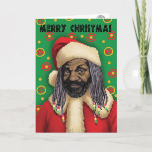 Cartes Pour Fêtes Annuelles Salutation Père Noël africaine !