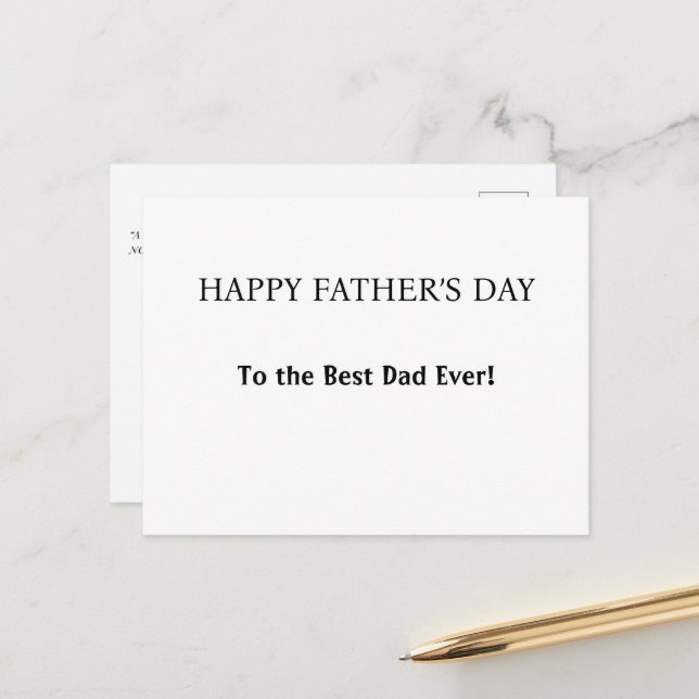 Cartes Pour Fêtes Annuelles Salutation personnalisée pour papa, grand-père ou  (Devant/Arrière en situation)