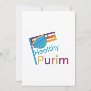 Cartes Pour Fêtes Annuelles Salutation Purim 2021 saine et amusante