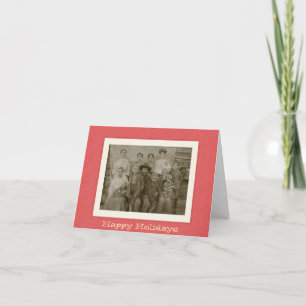 Cartes Pour Fêtes Annuelles Salutation Red Frame Holiday