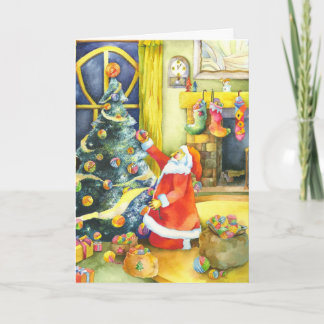 Cartes Pour Fêtes Annuelles Salutation spéciale Noël Père Noël