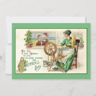 Cartes Pour Fêtes Annuelles Salutation vintage pour la Saint-Patrick
