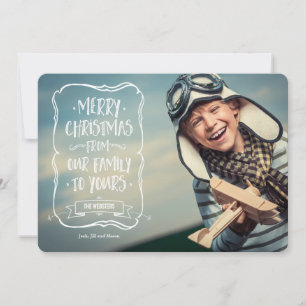 Cartes Pour Fêtes Annuelles Salutation Whimsical White de Noël