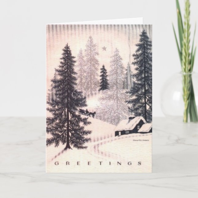 Cartes Pour Fêtes Annuelles Salutations (Devant)