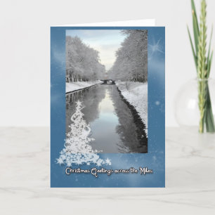 Cartes Pour Fêtes Annuelles Salutations à travers les Miles