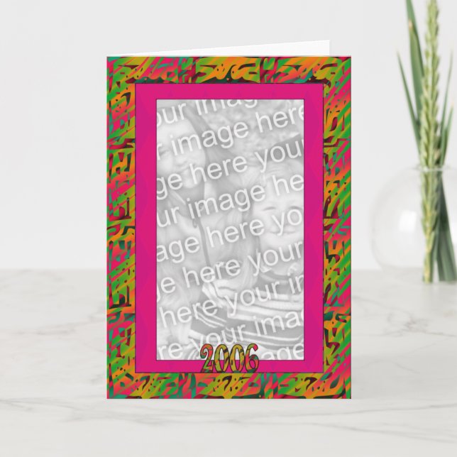 Cartes Pour Fêtes Annuelles Salutations Art déco 2 (Devant)