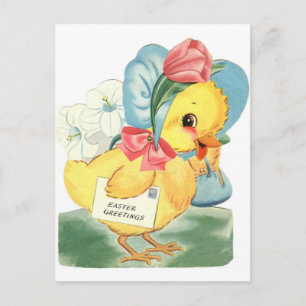 Cartes Pour Fêtes Annuelles Salutations aux poussins de Pâques