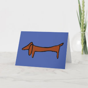 Cartes Pour Fêtes Annuelles Salutations Dachshund