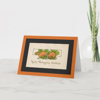 Cartes Pour Fêtes Annuelles Salutations d'action de grâces - Citrouille-Art dé
