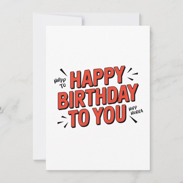 Cartes Pour Fêtes Annuelles Salutations d'anniversaire joyeuses (Devant)