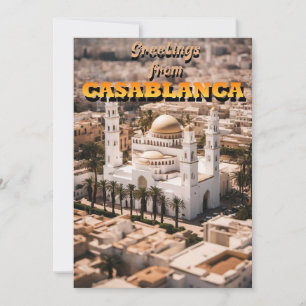 Cartes Pour Fêtes Annuelles Salutations de CASABLANCA