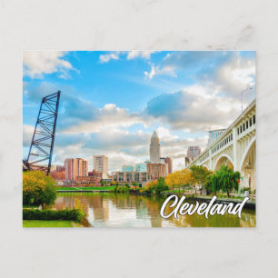 Cartes Pour Fêtes Annuelles Salutations De Cleveland, Ohio, États-Unis