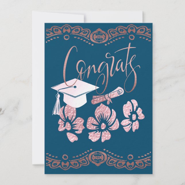 Cartes Pour Fêtes Annuelles Salutations de diplômes : (Devant)