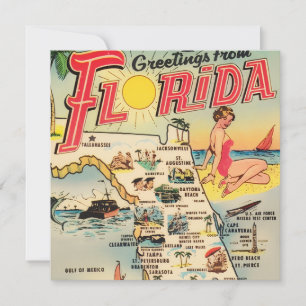 Cartes Pour Fêtes Annuelles Salutations de Floride