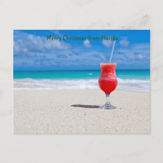 Cartes Pour Fêtes Annuelles Salutations de Floride (Devant)