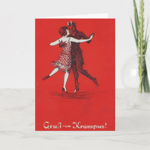 Cartes Pour Fêtes Annuelles Salutations de Krampus !