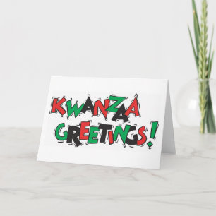Cartes Pour Fêtes Annuelles Salutations de Kwanzaa