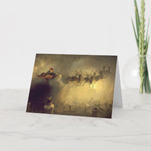 Cartes Pour Fêtes Annuelles Salutations de la saison du Père Noël