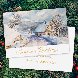Cartes Pour Fêtes Annuelles Salutations de la saison hivernale Business