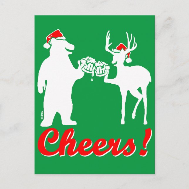 Cartes Pour Fêtes Annuelles Salutations de Noël ! (Devant)