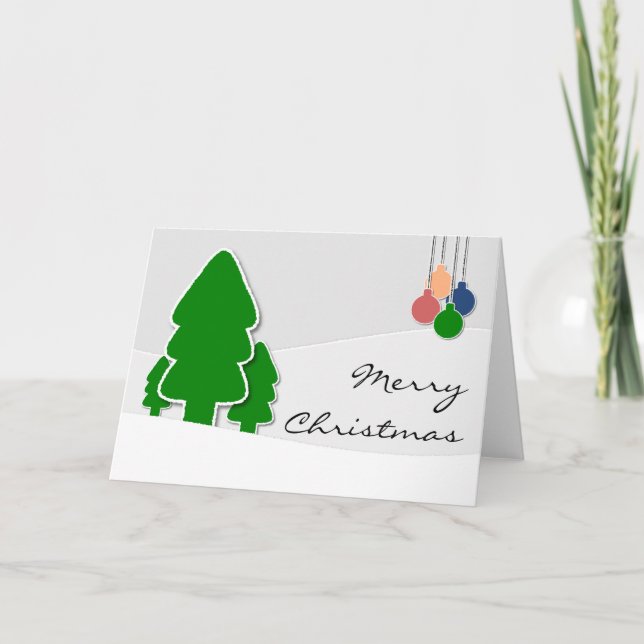 Cartes Pour Fêtes Annuelles Salutations de Noël (Devant)